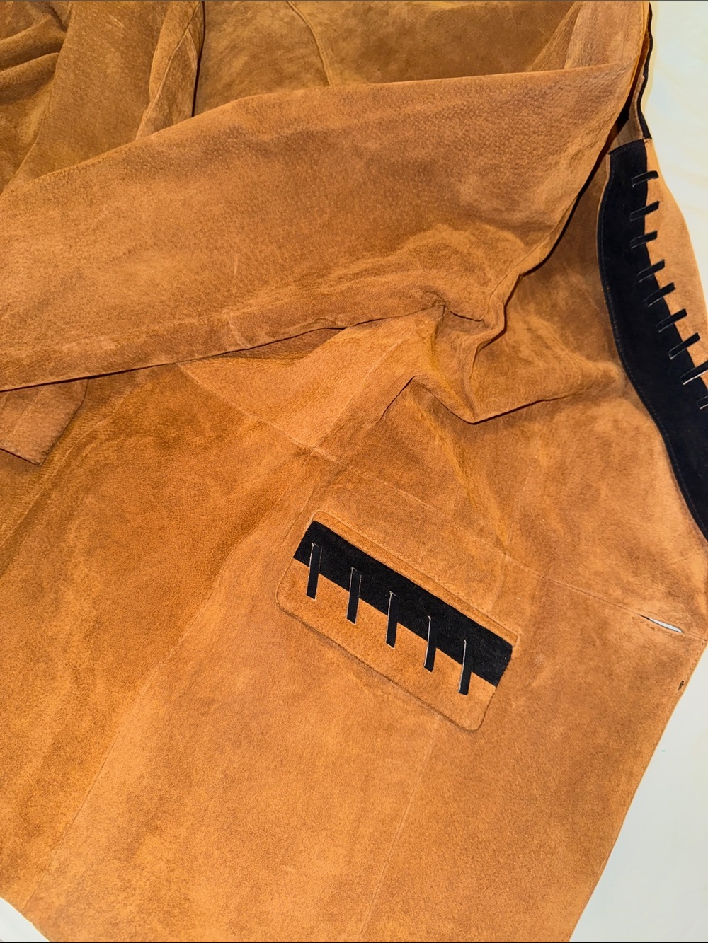 Vintage Cripple Creek Genuine Leather Suede Western Blazer Jacket Women’s M Brow - Picture 11 of 17
